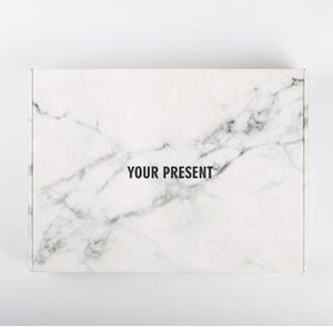 Black and white marble