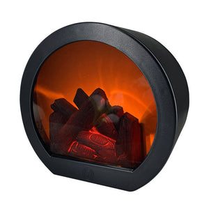Carbon fireplace wind lamp