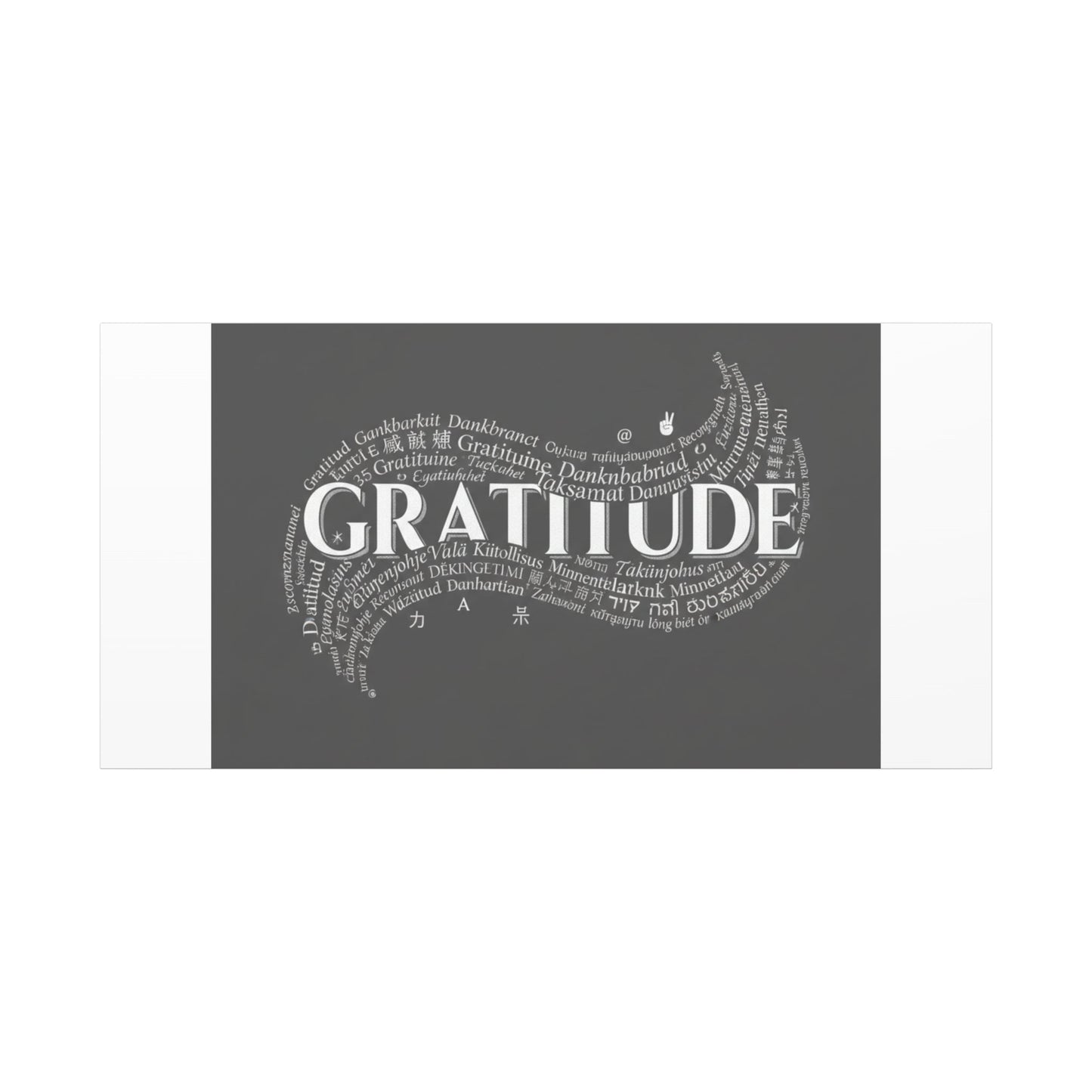 Gratitude Wall Art Matte Canvas | Tiny Treats, sweet uplifting print