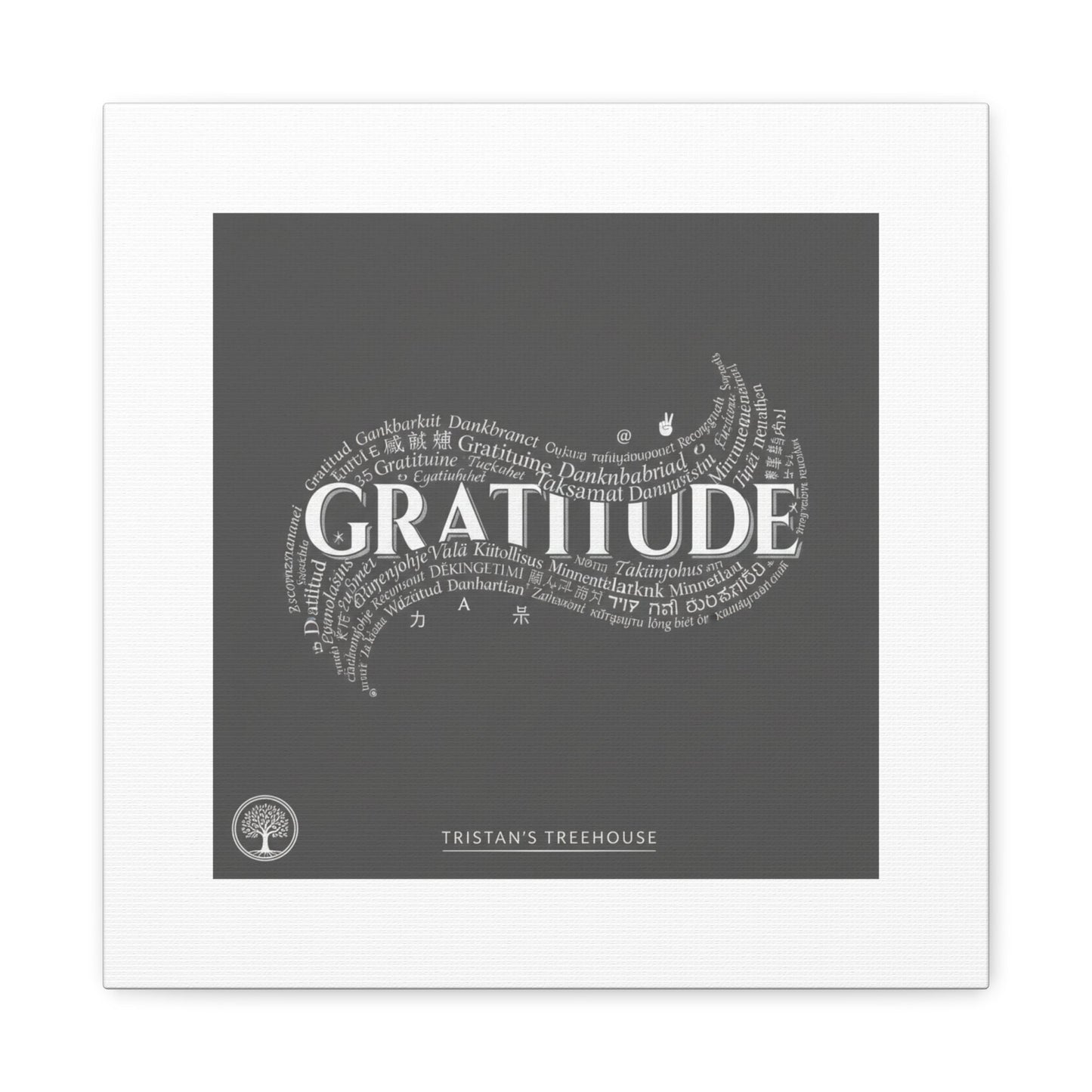 Gratitude Wall Art Matte Canvas | Tiny Treats, sweet uplifting print