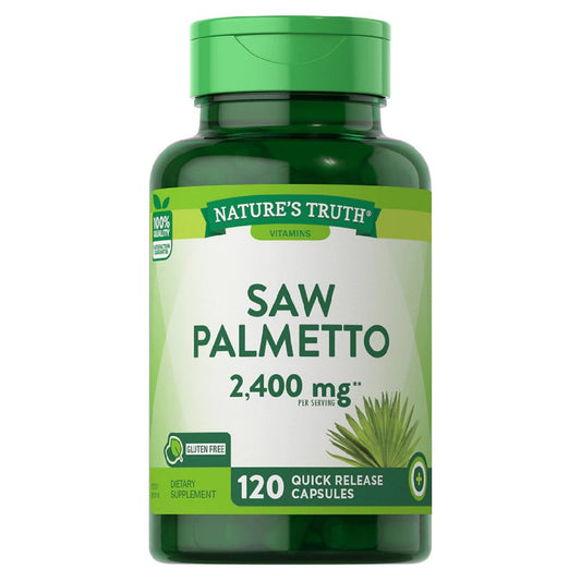 Nature's Trut 2400 Mg,Saw Pametto  120 Quick Release Capsules
