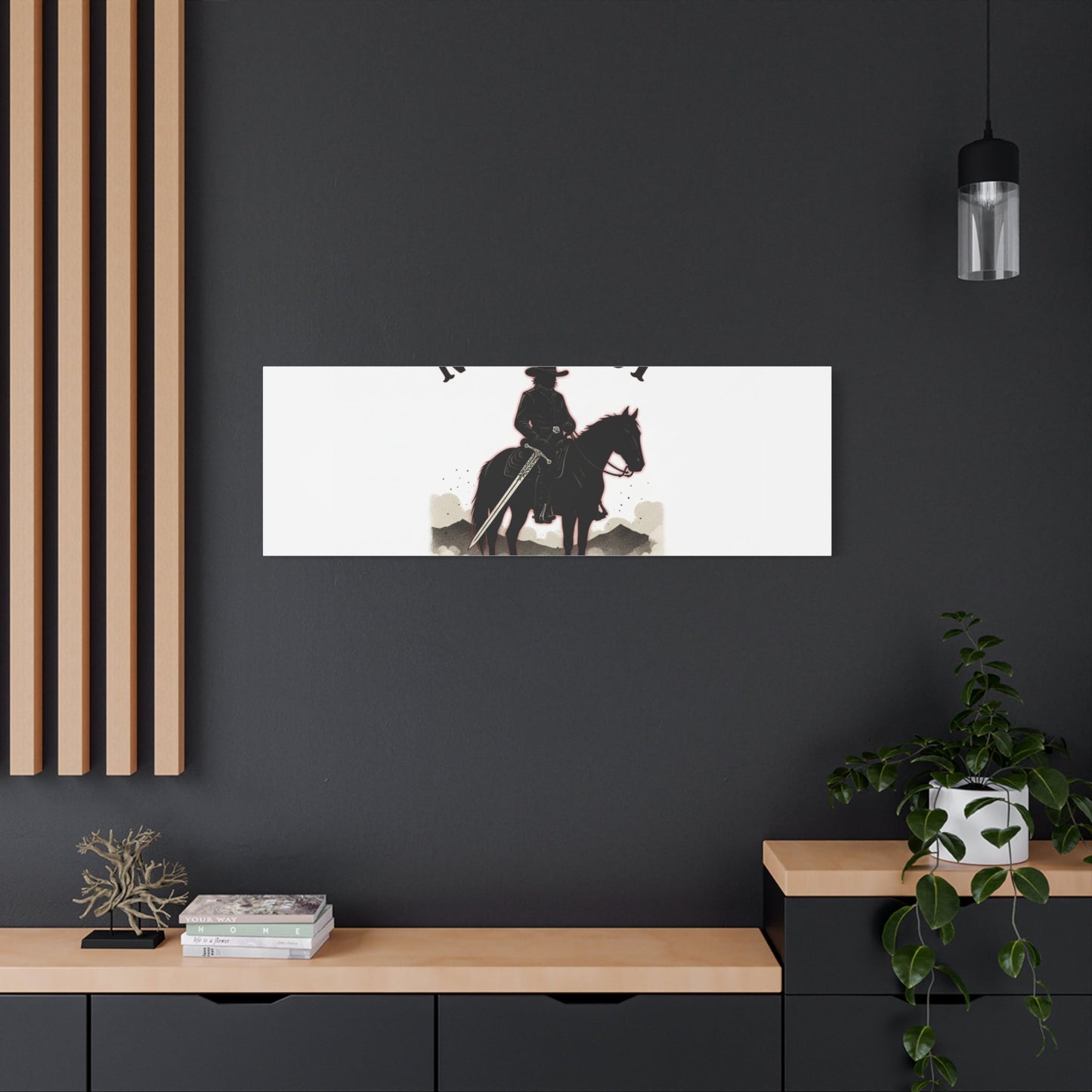 No Mercy Cowboy Skull Canvas | western skull art, gothic Americana