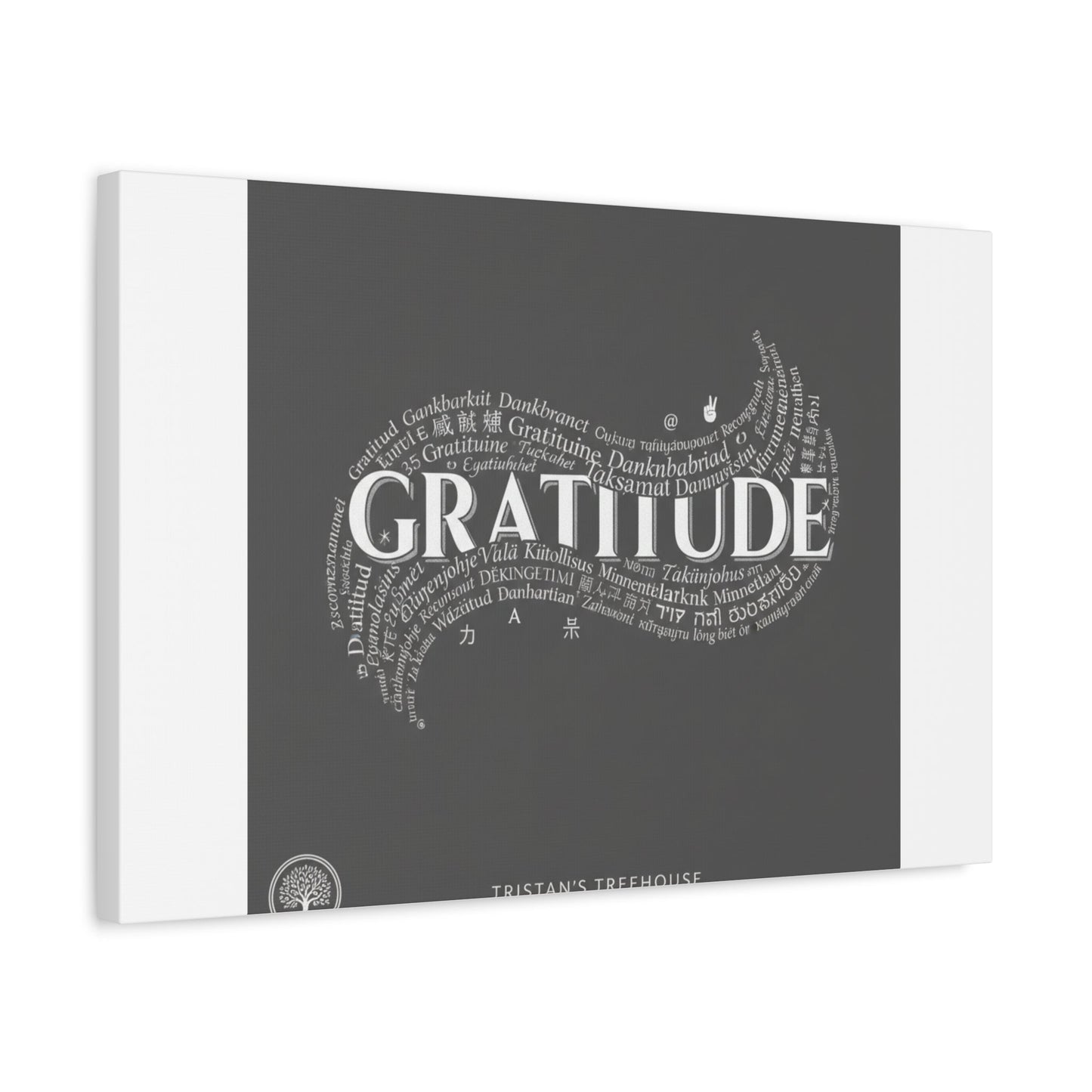 Gratitude Wall Art Matte Canvas | Tiny Treats, sweet uplifting print