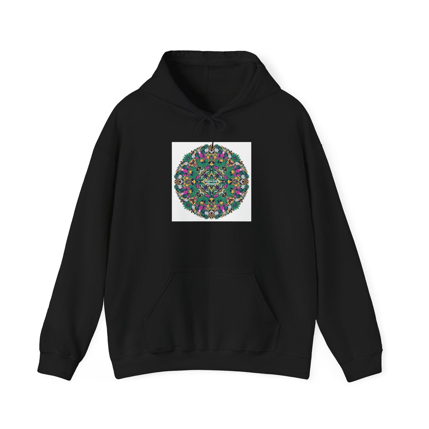 Psychedelic Botanical Mandala Hoodie | Festival Art Sweatshirt