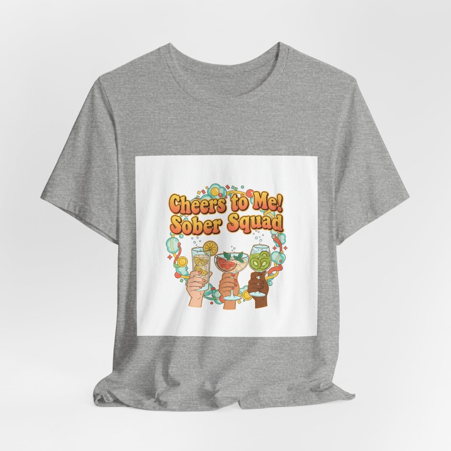 Cheers to Me Sober Squad Tee | Dry January Shirt, Sober Curious Mocktail