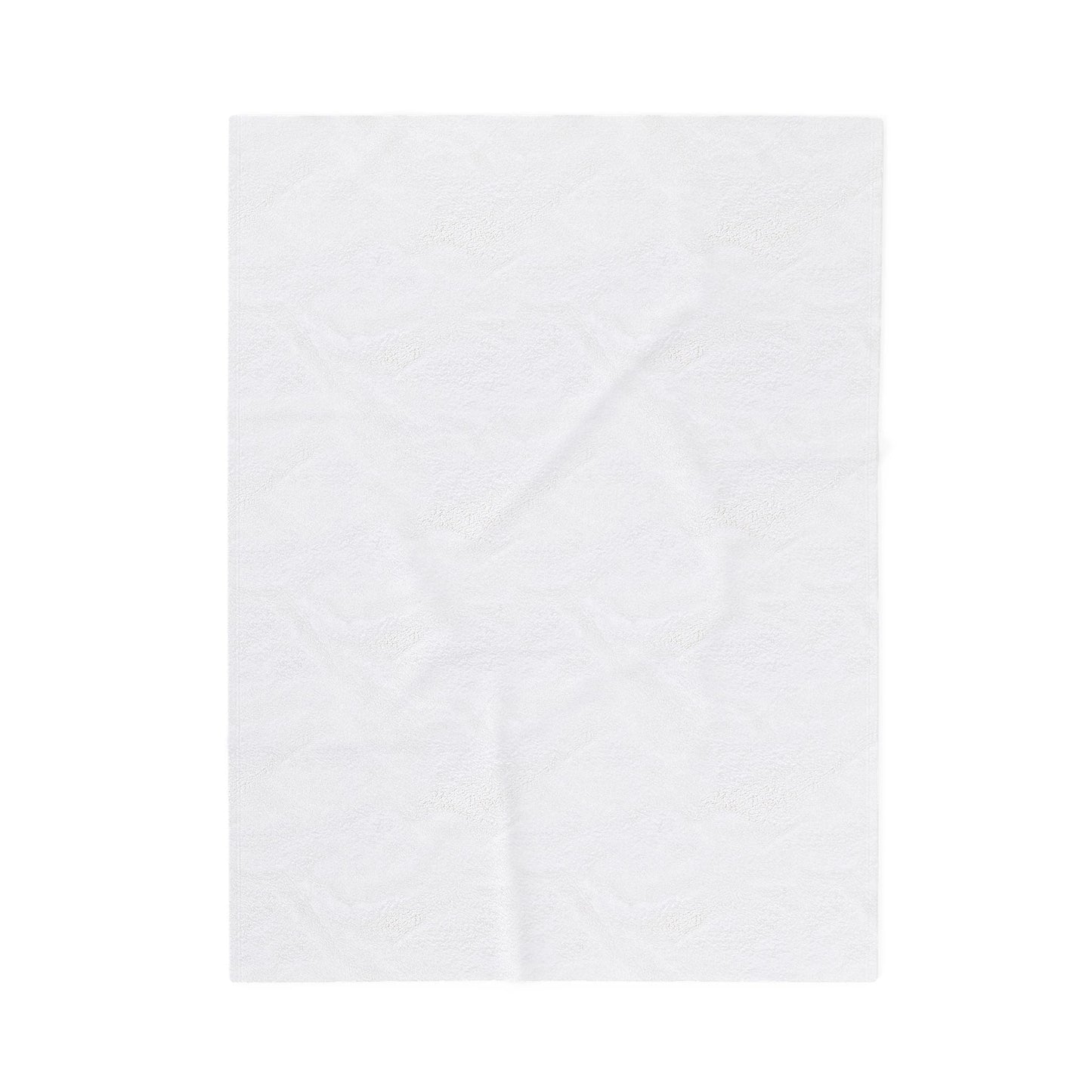 Velveteen Plush Blanket — "Tiny But Mighty" Funny Pup Throw