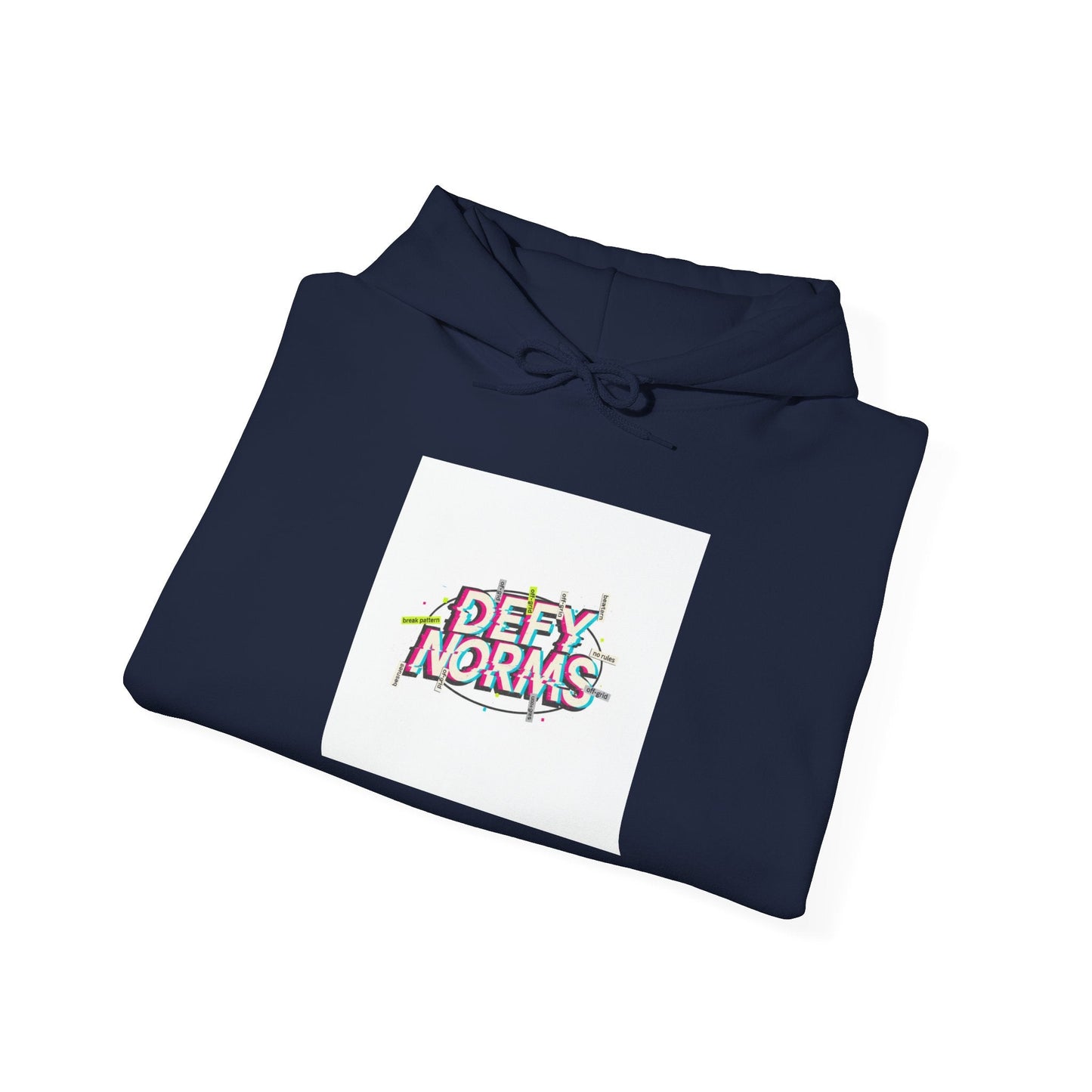 Anti-Norms Glitch Logo Hoodie | anti-aesthetic, chaotic design