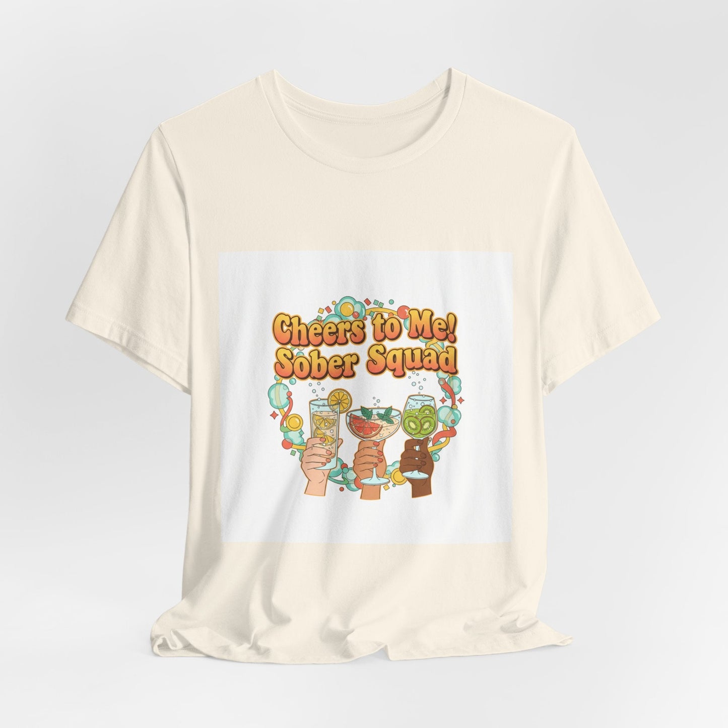Cheers to Me Sober Squad Tee | Dry January Shirt, Sober Curious Mocktail
