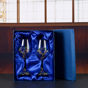 Blue Glass Set Of 2