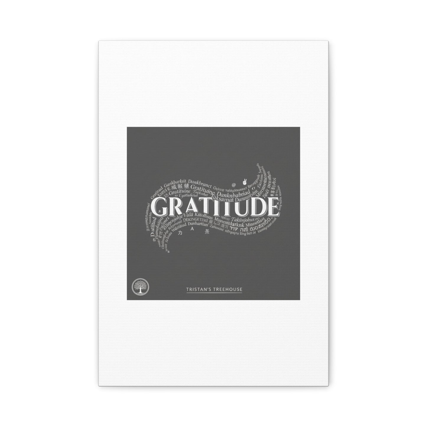 Gratitude Wall Art Matte Canvas | Tiny Treats, sweet uplifting print