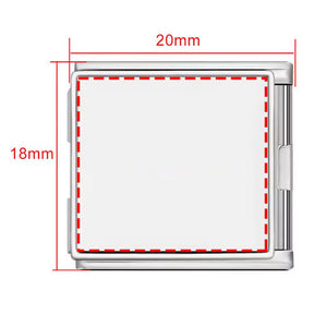 Silver Base Square 20*18mm-J1797-1