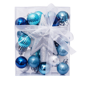 Blue white silver