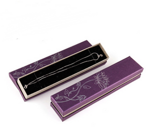 Purple necklace box