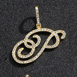 Gold single letter P
