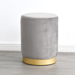 Round Stool Gray Flannel