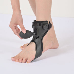 Left foot with airbag