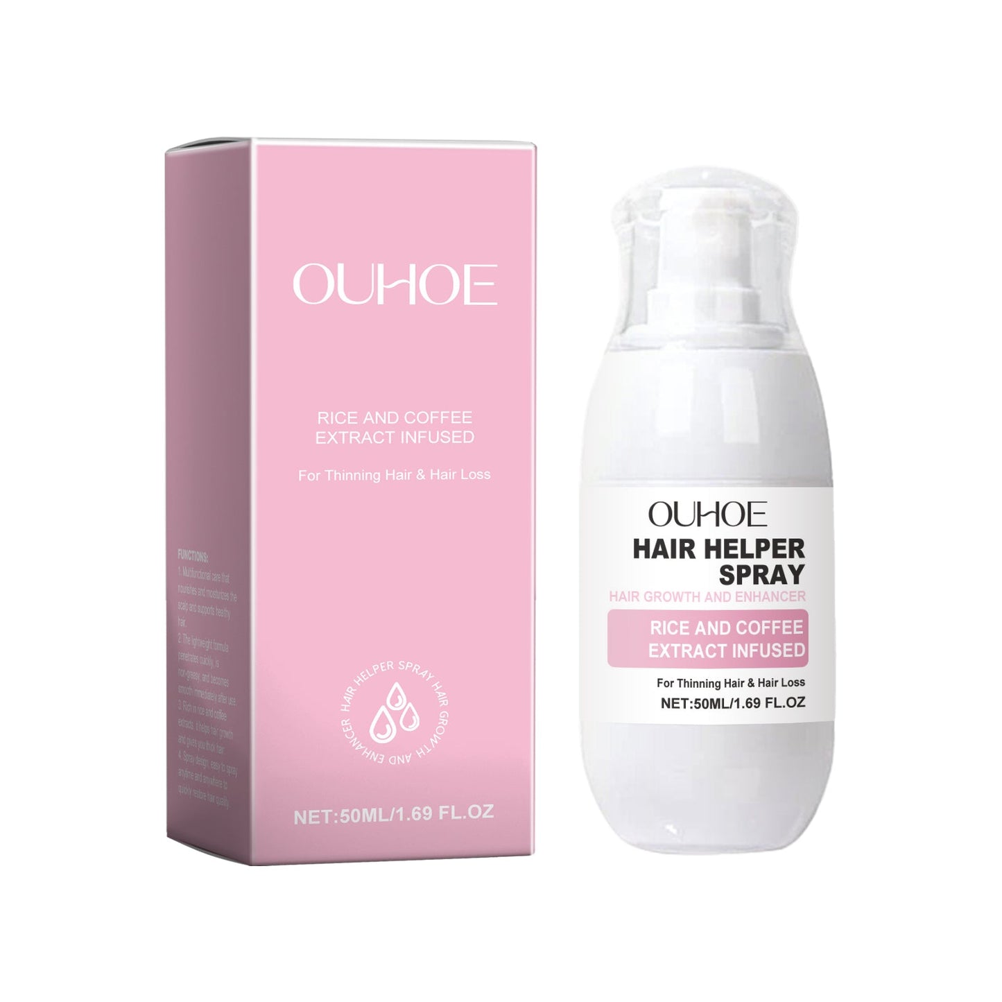 Hair Spray Nourishes Hair Follicles, Protects Hair, Nourishes Scalp, Hydrates And Smooths Hair Spray