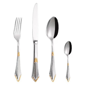 Partial gold-plated 4-piece set