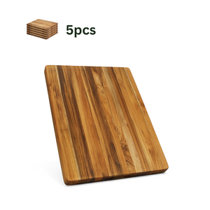 Natural + Solid Wood + 5 Piece