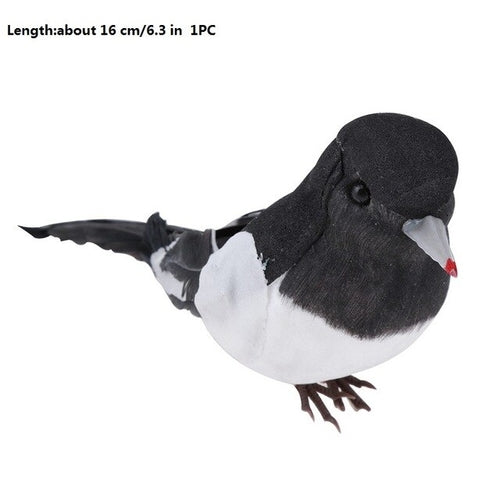 1PC Decorative Dove Artificial Foam Feather White