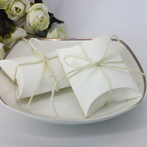 White pillow box