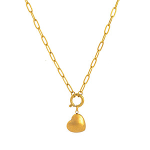 F Love Heart Pendant