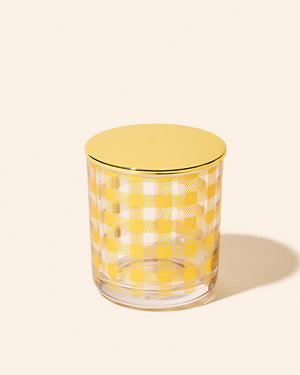 gold plaid