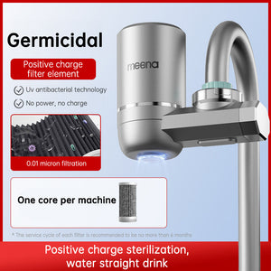 Germicidal Positive charge filter element