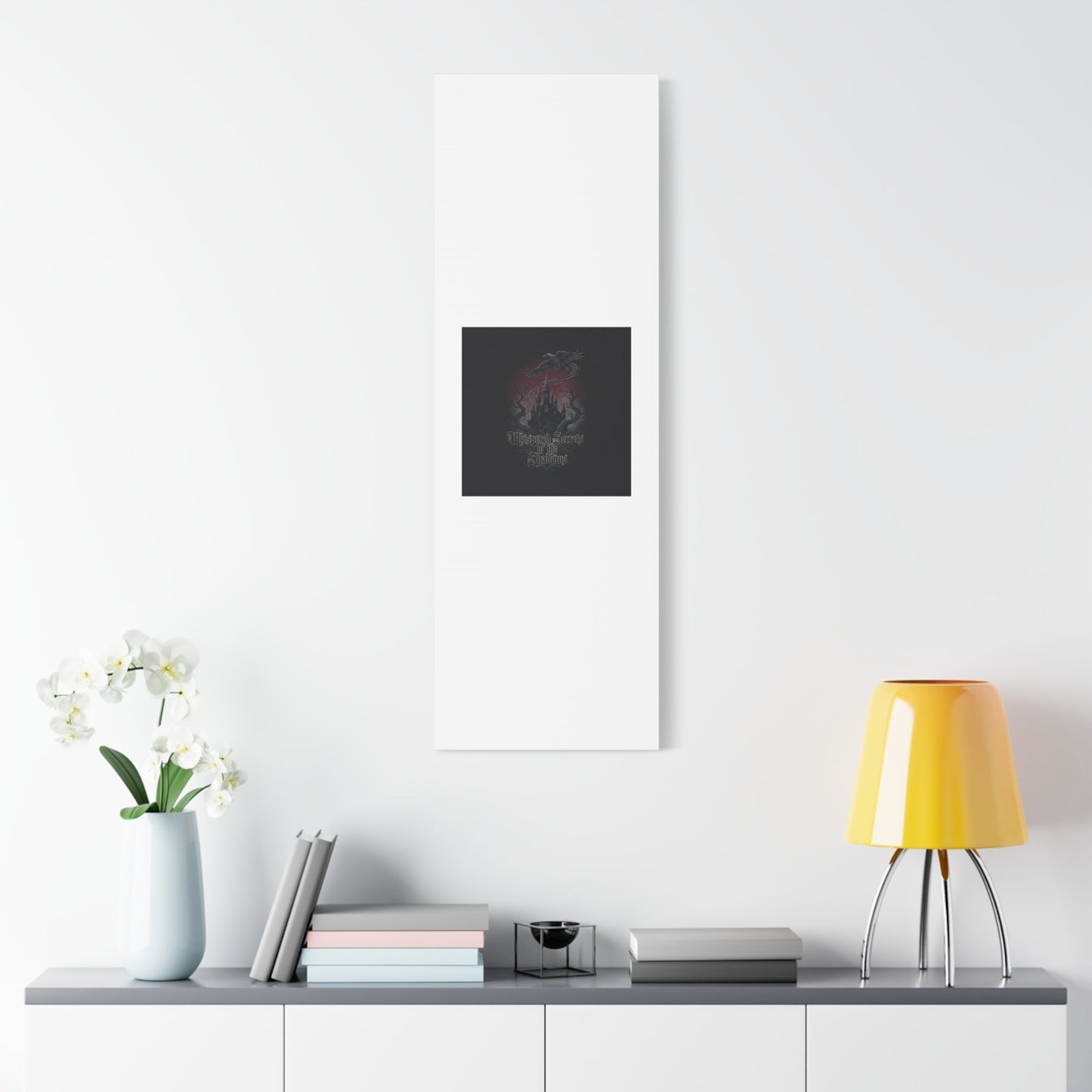 Whispered Secrets of the Shadows Castle Wall Art, Matte Canvas | Gothic Medieval Decor