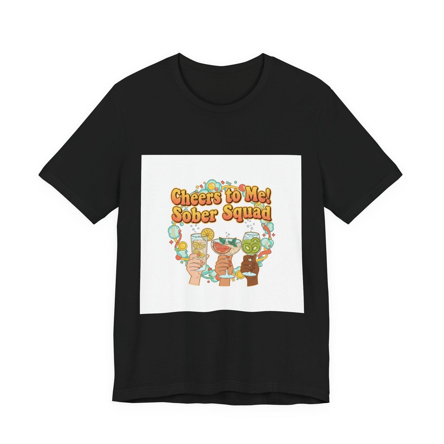 Cheers to Me Sober Squad Tee | Dry January Shirt, Sober Curious Mocktail