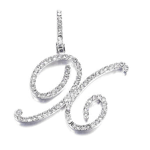Silver single letter X