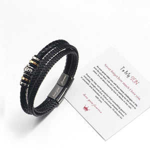 Alloy magnetic buckle+To My Son card