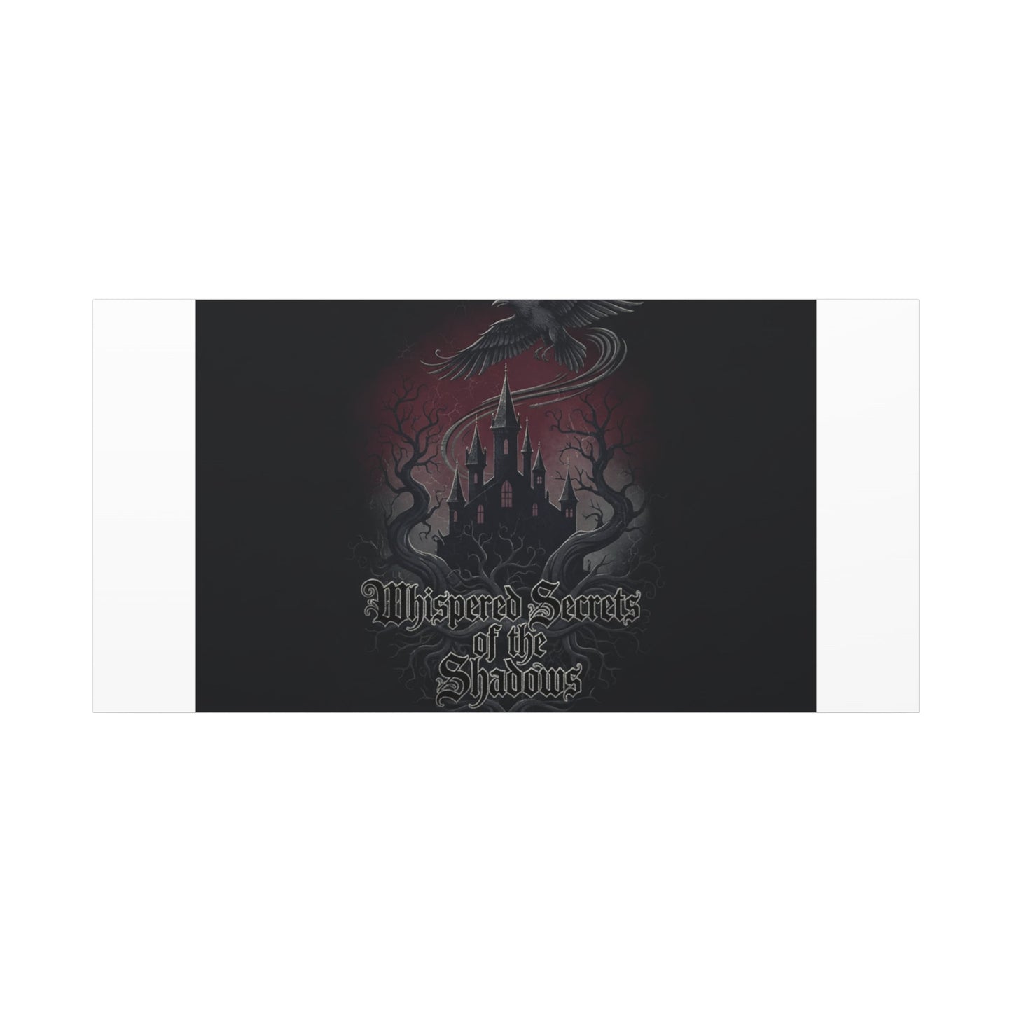 Whispered Secrets of the Shadows Castle Wall Art, Matte Canvas | Gothic Medieval Decor
