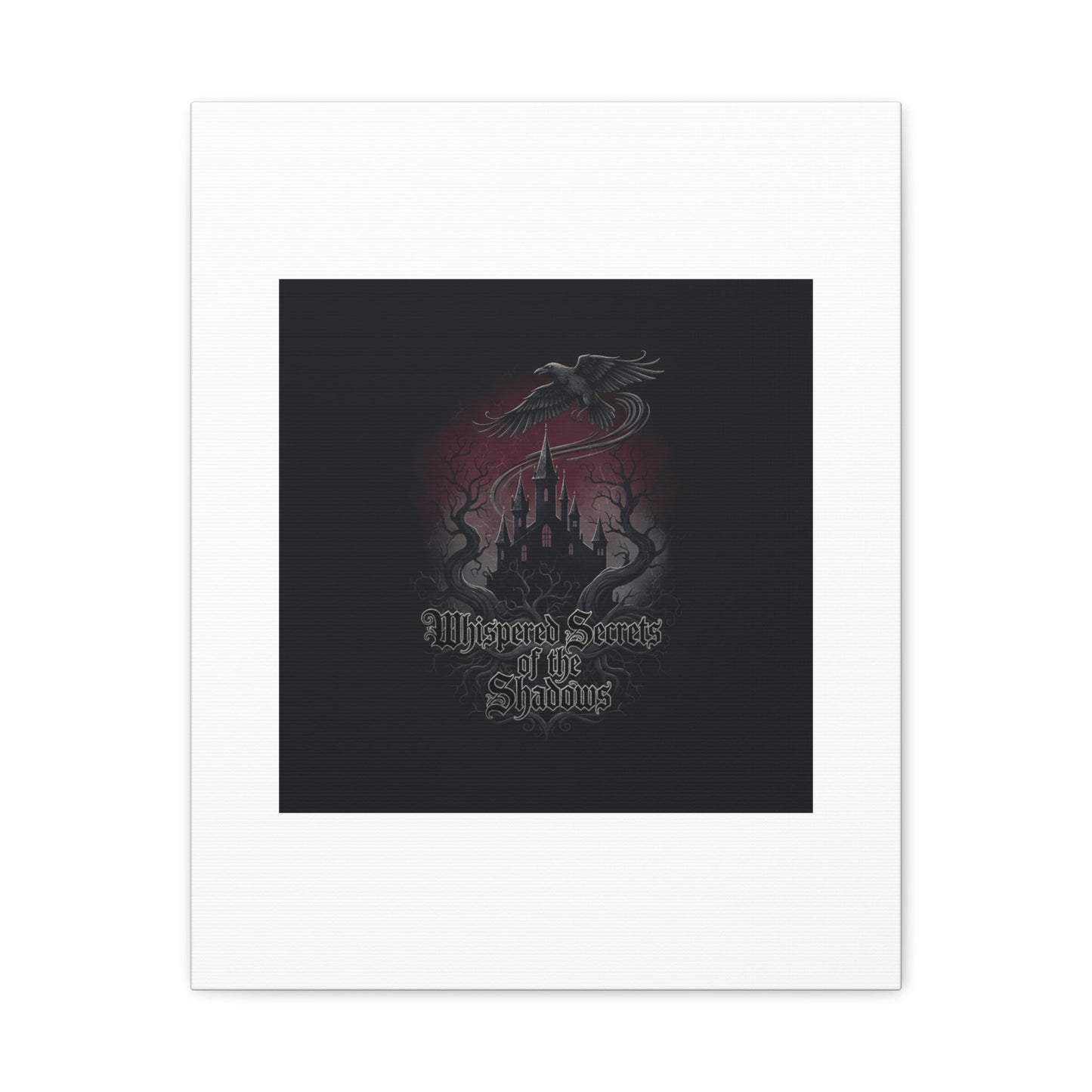 Whispered Secrets of the Shadows Castle Wall Art, Matte Canvas | Gothic Medieval Decor