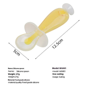 Yellow Silicone Training Spoon