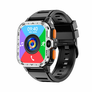 Silver black strap