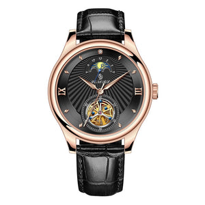 rose gold and black