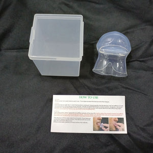 Square box white tongue cover