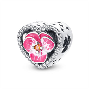 Pink Flower Heart String
