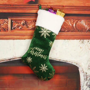 Green hot stamping socks 02
