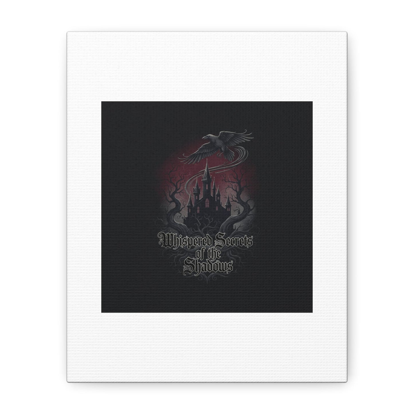 Whispered Secrets of the Shadows Castle Wall Art, Matte Canvas | Gothic Medieval Decor