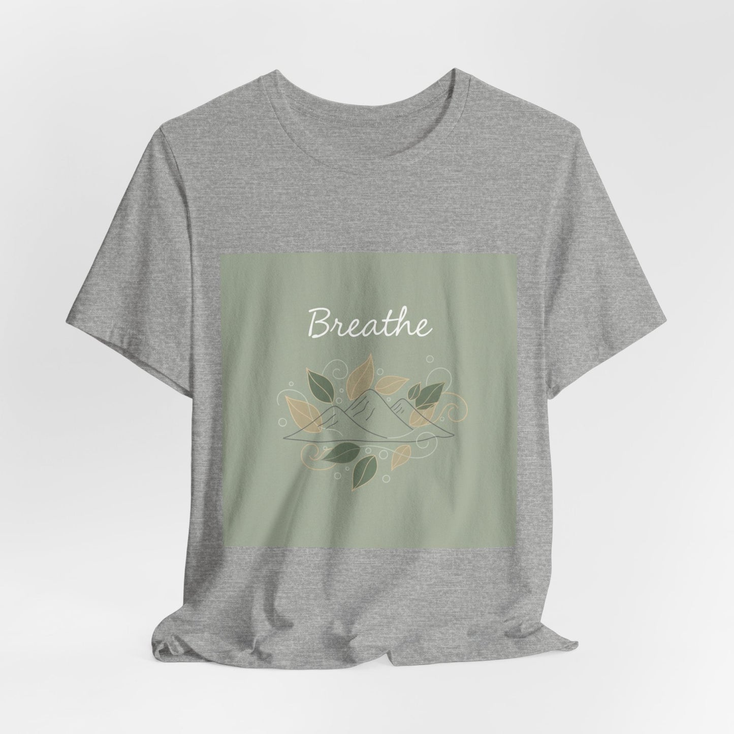 Breathe Leaf Line Tee | nature vibes, calming minimal