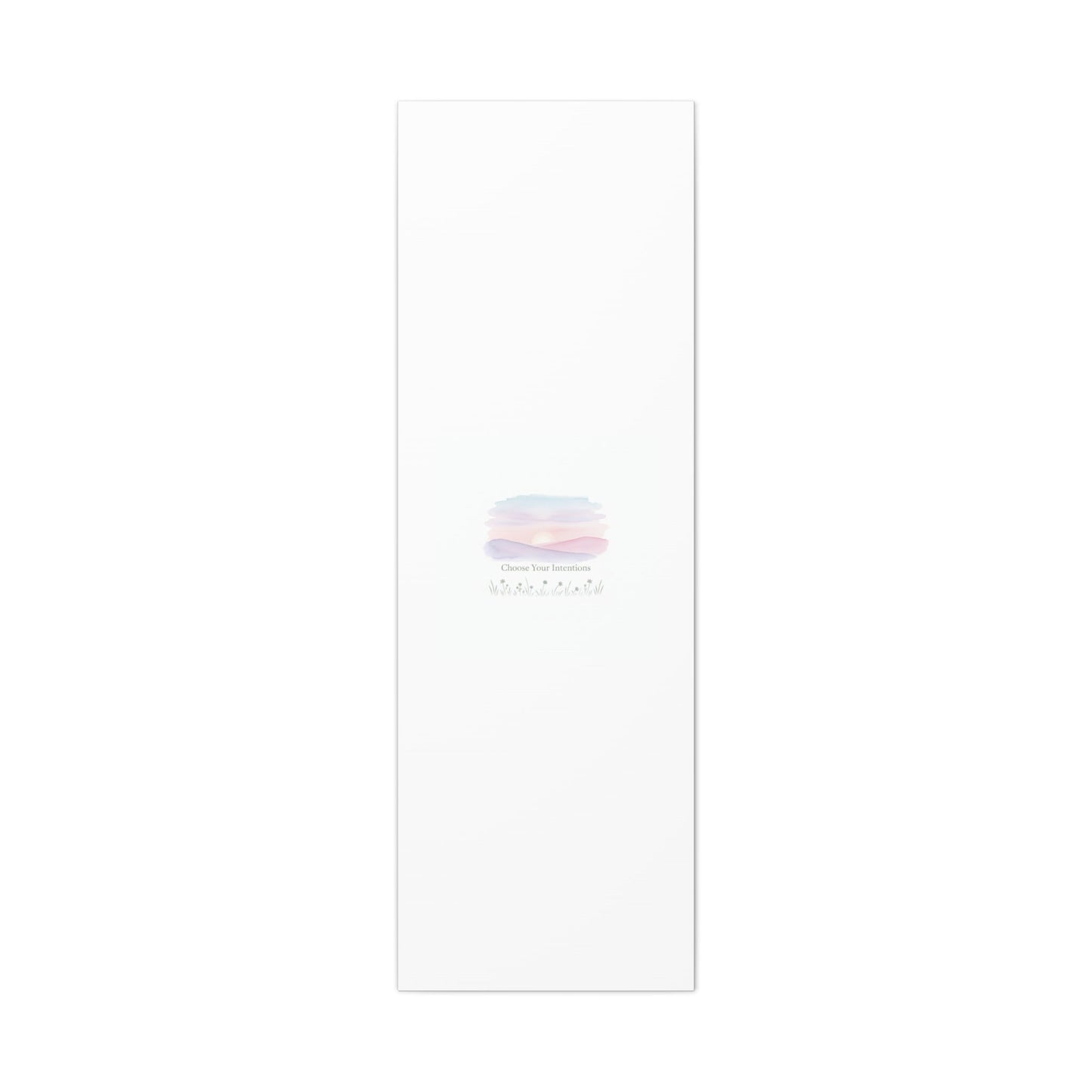 Choose Your Intentions Canvas, soft wellness poster, pastel gradient mindfulness art