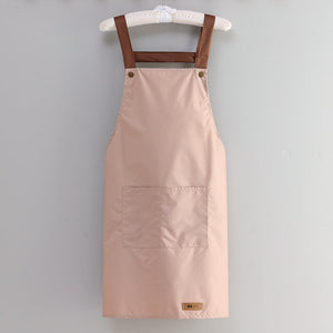 Strap leather label pink