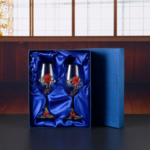 Red Glass Set Of 2