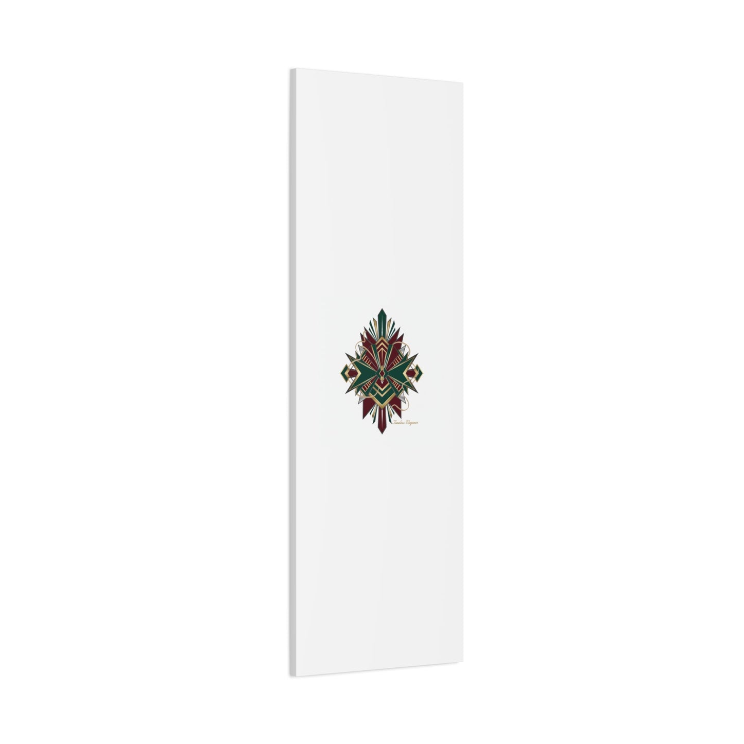 Art Deco geometric brass print Canvas | Neo-Deco chrome & gold fan motif