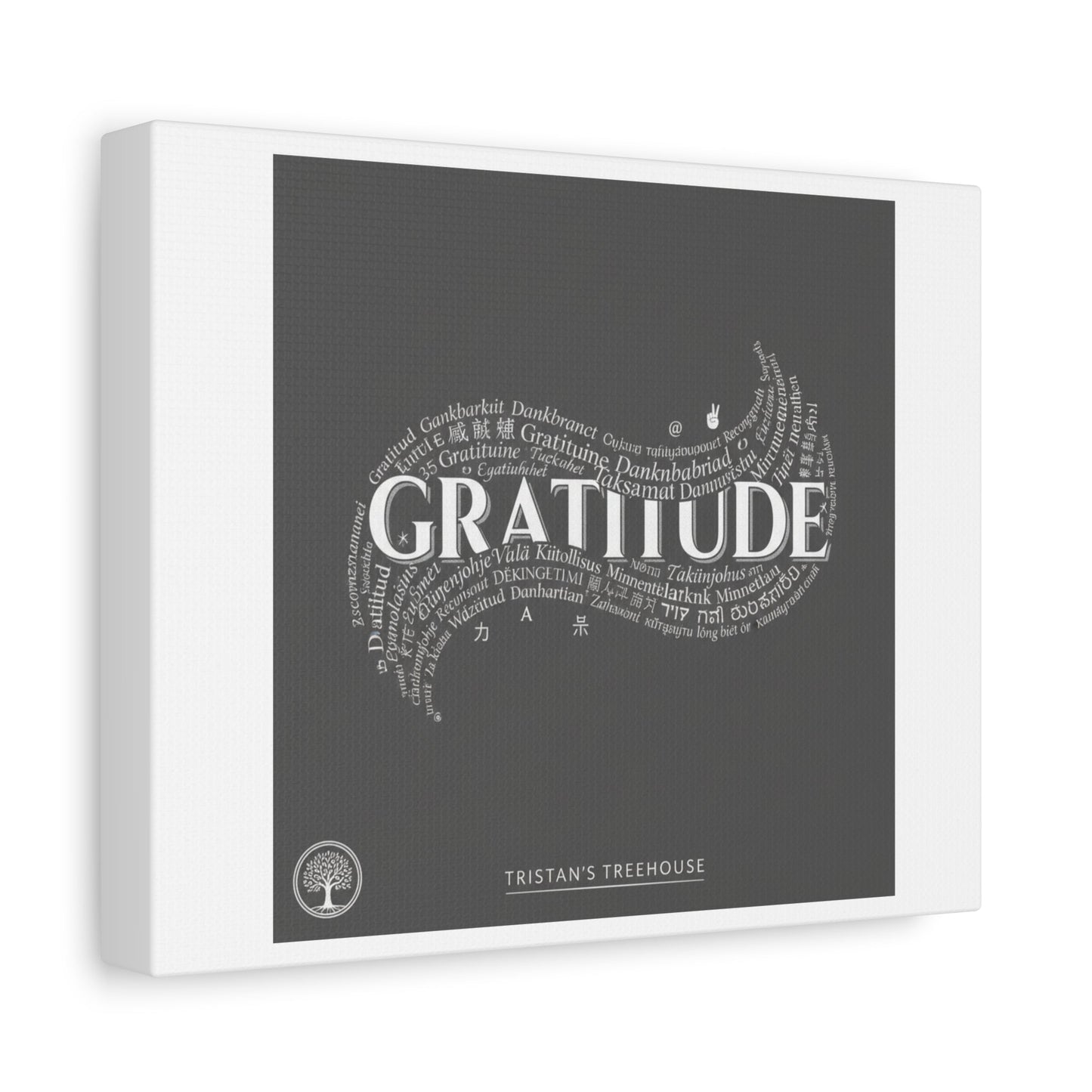 Gratitude Wall Art Matte Canvas | Tiny Treats, sweet uplifting print