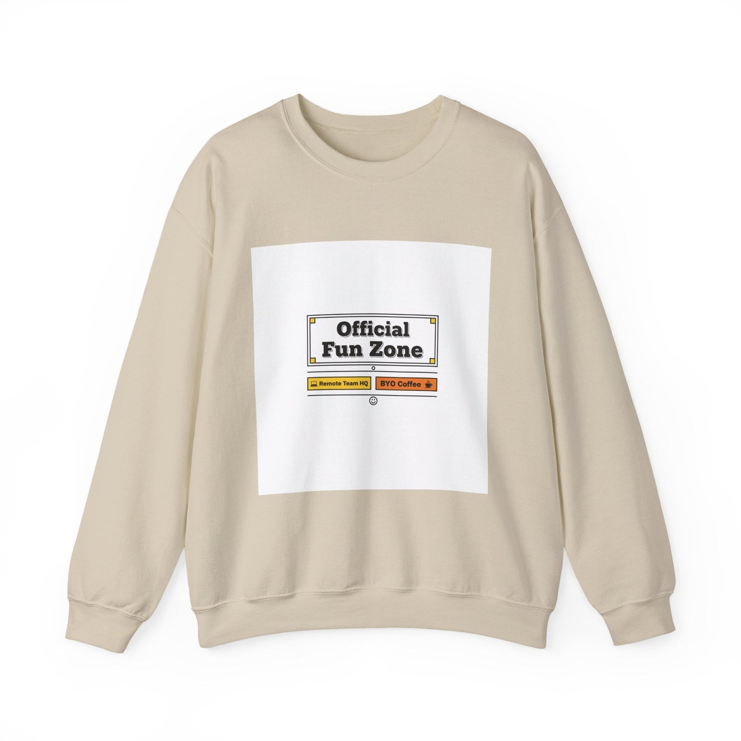 Official Fun Zone Sweatshirt | Office Sign Parody, Workplace Humor