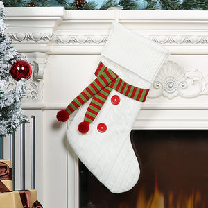 Scarf Christmas Socks (White)