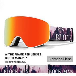 Red Lenses with White Frame